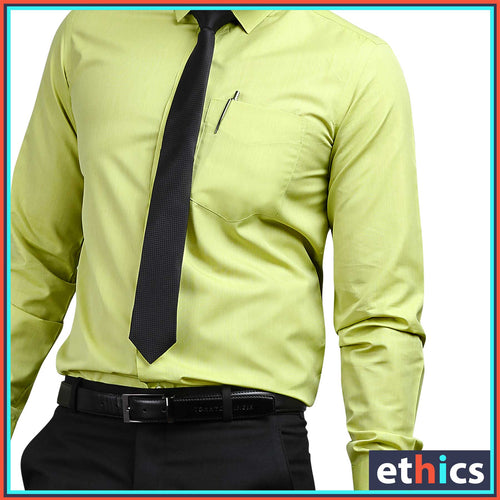 Green Color Men's Formal Uniform Shirt For Corporate Uniforms