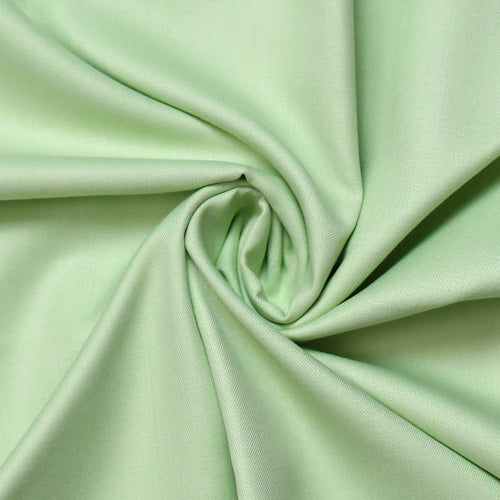 Apple Green Corporate Office Uniform Shirt And Black Trousers Unstitched Fabrics Set