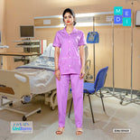 Hospital Uniform For Nurses | Clinic Uniforms | Hospital Uniform, 1514 Purple And White