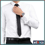 White Men's Formal Readymade Uniform Shirt For Office Staff
