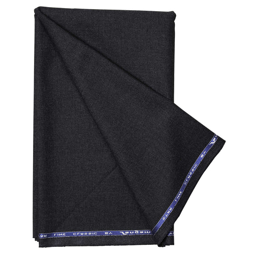 Men's Unstitched Frosted Black Trousers Fabrics