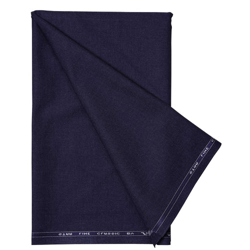 Men's Unstitched Frosted Navy Blue Trousers Fabrics