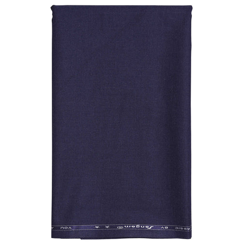 Men's Unstitched Frosted Navy Blue Trousers Fabrics