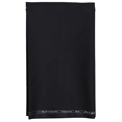 Men's Unstitched Plain Black Trousers Fabrics