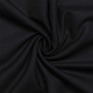 Men's Unstitched Plain Black Trousers Fabrics