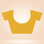 Yellow Women's Premium Silk Chiffon Small Butty College Uniform Saree