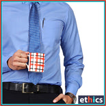 Blue Formal Men's Uniform Shirt For Corporate Office Staff