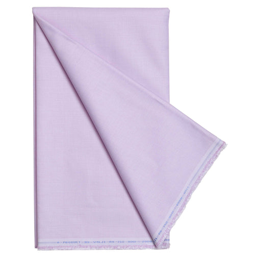 Purple Solid Men's Cotton Corporate Office Wear Unstitched  Shirt Fabrics