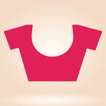 Baby Pink Women's Premium Mulberry Silk Small Butty Hotel Uniform Saree