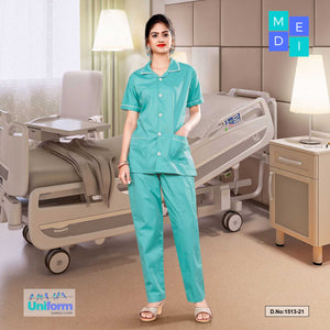 Women’s Nurse Wear | Hospital Uniform For Nurses | Clinic Uniforms | Hospital Uniform, 1513 Sea Green And White
