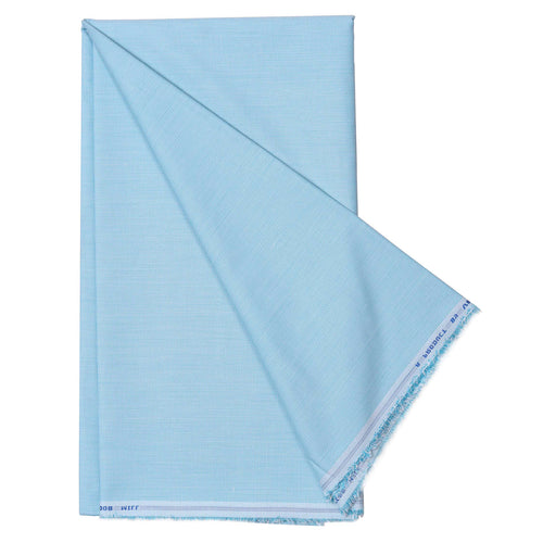 Sea Green Micro Chex Men's Cotton Unstitched Uniform Shirt Fabrics