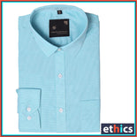 Sea Green Men's Formal Uniform Shirt For Corporate Office