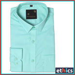 Sea Green Plain Corporate Uniform Shirts  For Office Staff