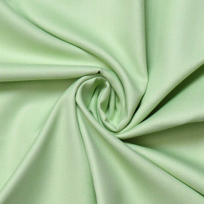 Apple Green Solid Men's Cotton Unstitched Office Uniform Shirt Fabrics