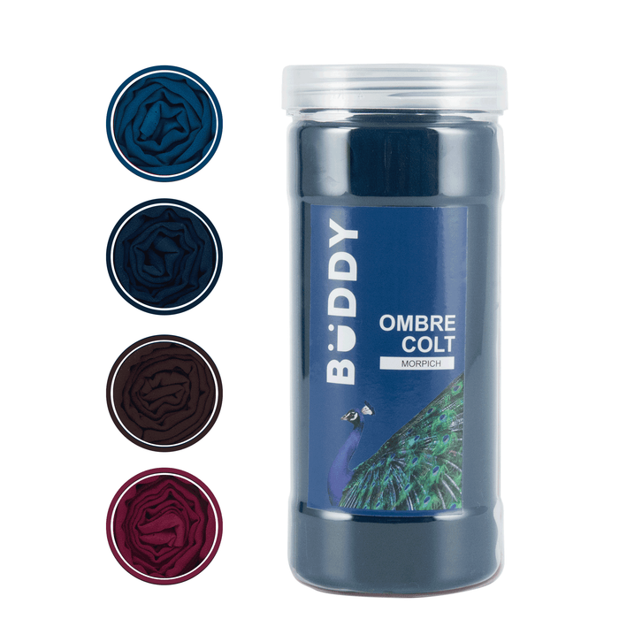 Dupatta Ombre - Wine, Morpich, Navy Blue, Coffee - Pack of 4