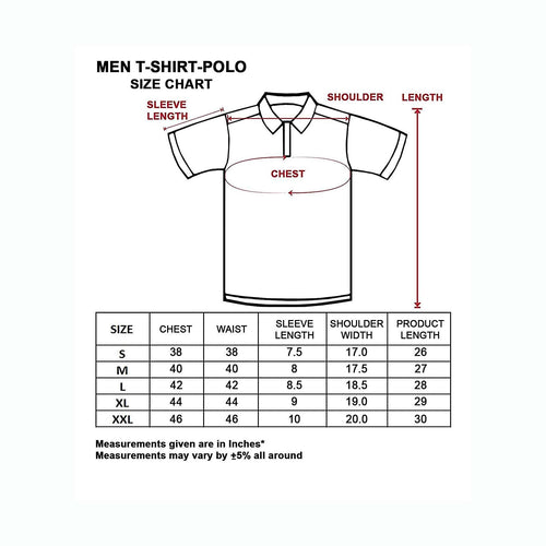 Men's Solid Cotton Blend Regular Fit Polo Neck Half Sleeve Fastees T-Shirt