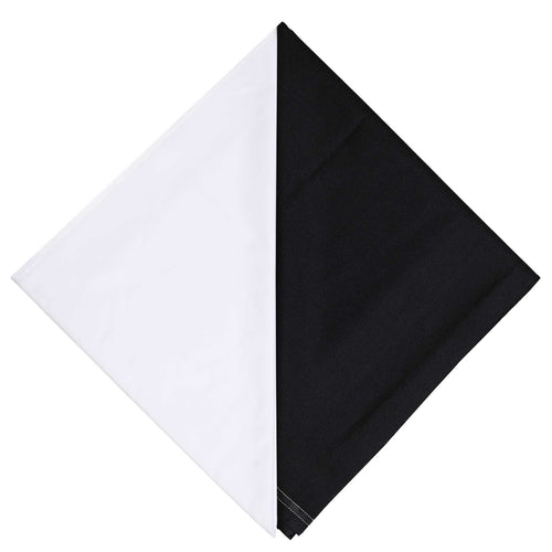 White Men's Cotton Corporate Uniform Shirt And Black Trousers Unstitched Fabrics Set