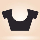 Black Women's Premium Italian Silk Ikat Print Front Office Uniform Saree