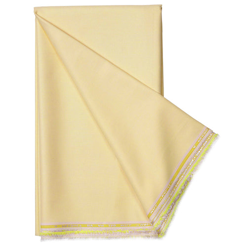 Yellow Solid Men's Cotton Corporate Workwear Unstitched  Uniform Shirt Fabrics