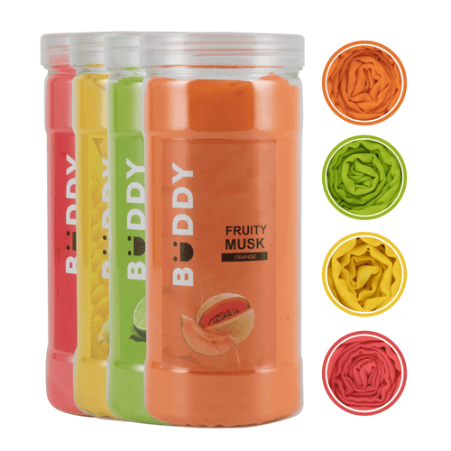 Dupatta Fruity - Orange, Liril, Lemon, Gajri - Pack of 4