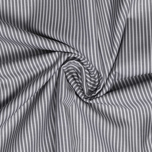 Grey Stripes Men's Cotton Formal Uniform Shirt Unstitched Fabrics