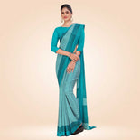 Grey Women's Premium Italian Silk Small Butty Office Uniform Saree