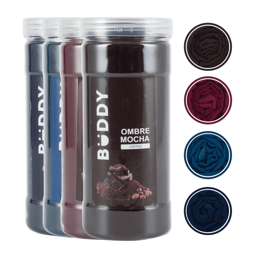 The Dupatta Ombre - Coffee, Wine, Morpich, Navy Blue - Pack of 4